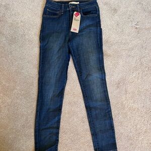 Levi's Blue Skinny Jeans with Classic Indigo Wash